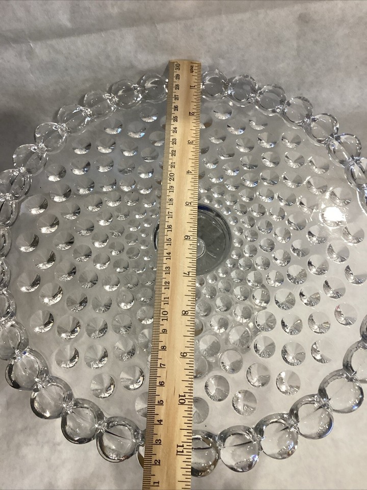 Vintage Duncan & Miller Hobnail Pedestal Cake Plate Stand eBay