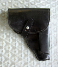 DDR VP Pistolentasche MdI NVA Leder schwarz neuwertig für Pistole M 9 mm Makarow