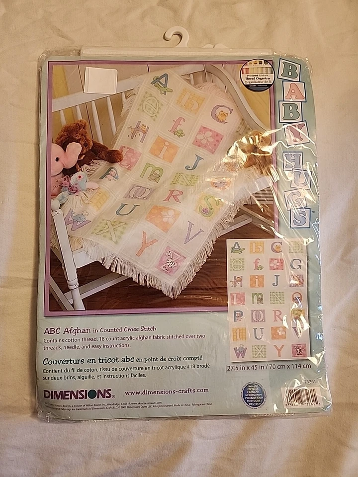 Dimensions ABC Baby AFGHAN Counted Cross Stitch Kit Dated 2006 - Image 2 of 4