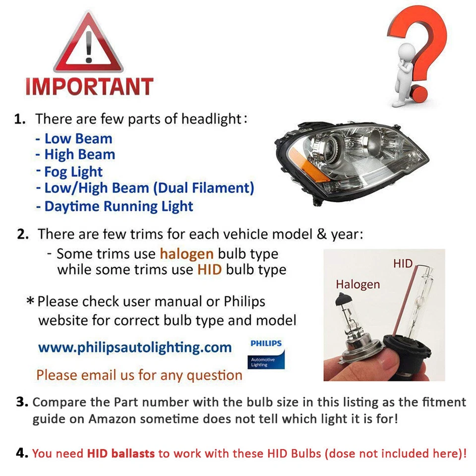 NUEVO 9007 35W XENÓN HID Repuesto Bombilla Faro CS2 3K 4K 6K 8K 10K 12K Foto 2 de 4