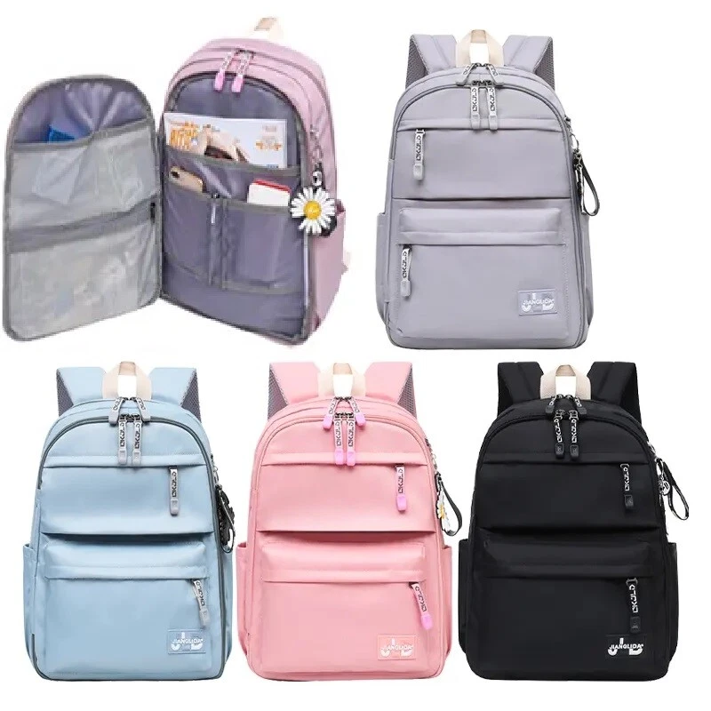 MINISO Backpack See Through Zipper Trendy Fashionable  Stylish Bag for Women Girls, Pink Backpack - Backpack