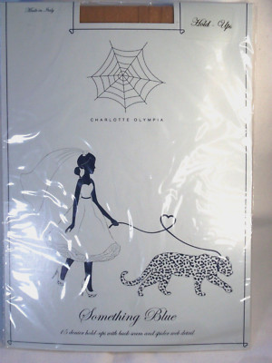 CHARLOTTE OLYMPIA 'Something Blue'' Wedding Hold-Up Stocking/One Size Thigh Highs