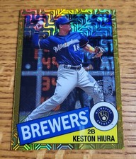 Keston Hiura 2020 Topps Chrome Silver Pack Gold Mojo Refractor 1985 /50