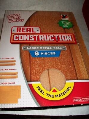 Real Construction Large Refill Pack Pieces Jakks Pacific 2016-NIB-Ships  FREE