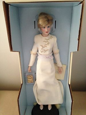 franklin mint diana princess of wales porcelain doll value