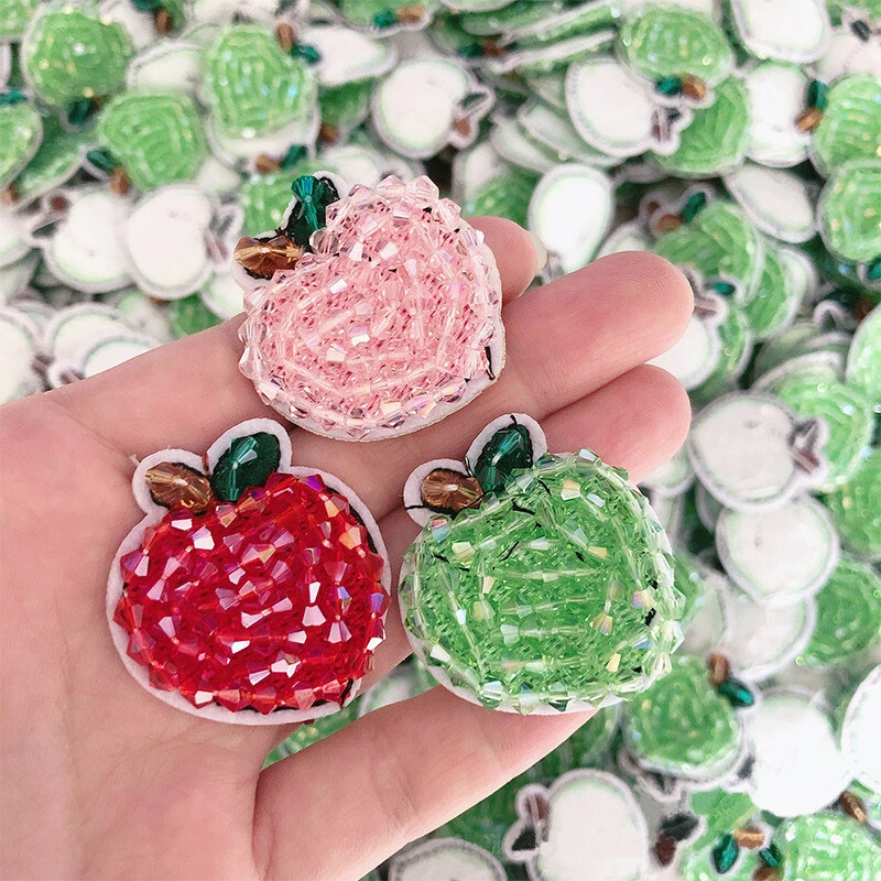 6pcs DIY Beaded Hairpin Clothing Accessories Craft Cartoon Cherry Banana Pattern - Image 2 of 4