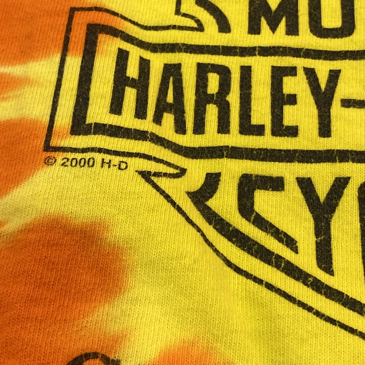 【SATIIIZ】Per Harley American Dyeing T-Shirt Vintage Harley Davidson Tie Dye Shirt ￼Decatur, ILL Men's