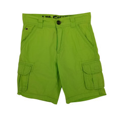 Tommy Hilfiger Kid's Boys Green 100 Cotton Button Closure Short Size 8