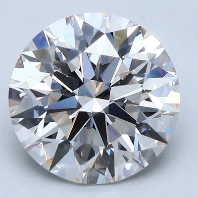 Round Lab Grown Diamond IGI Certified VVS2 Clarity I Grade 2.63 Ct