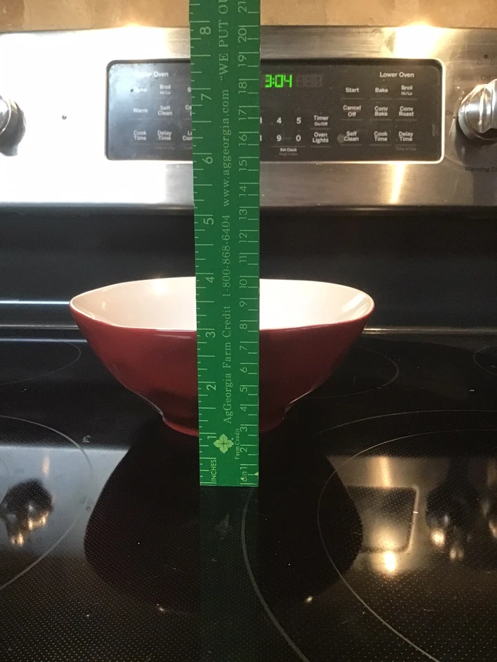 Maxwell & Williams Krinkle Soup Cereal Bowl ROJO Foto 4 de 4