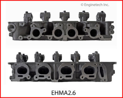 Engine Cylinder Head-GAS, SOHC, FI, Bosch L-Jetronic, Natural, Mazda, 12 Valves
