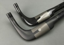Manubrio in carbonio ultraleggero strada cronometro triathlon bici bullhorn bar 31,8 mm