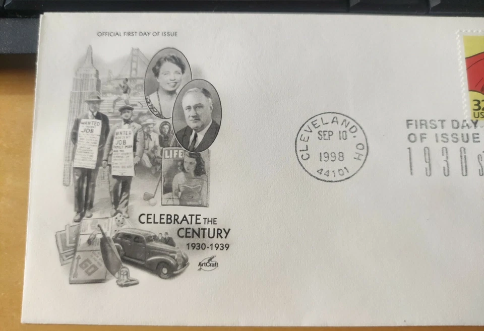 USA Marvel Comics Superhero Super Heroes stamp FDC 1998 - Superman Artcraft - Image 3 of 4