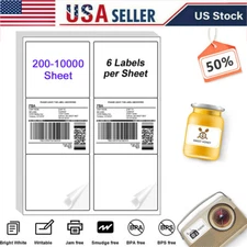 4"x3.33" Shipping Address Labels Suitable For Laser and Inkjet Printers 200-1000