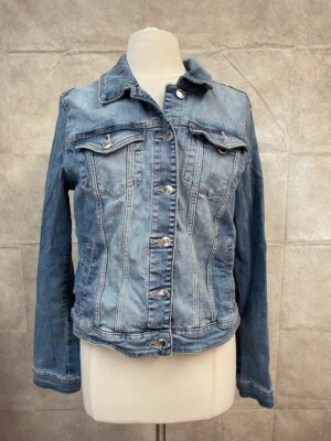 Orsay Women's Blue Denim Jean Jacket Size 44