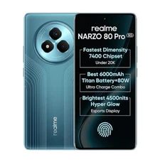 realme NARZO 80 Pro 5G (Green,8GB+128GB)Dimensity 7400 Chipset Global Version.