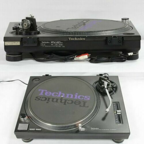 Technics SL-1200 MK3 Black Pair Direct Drive DJ Turntables Set Japan [Near  Mint]