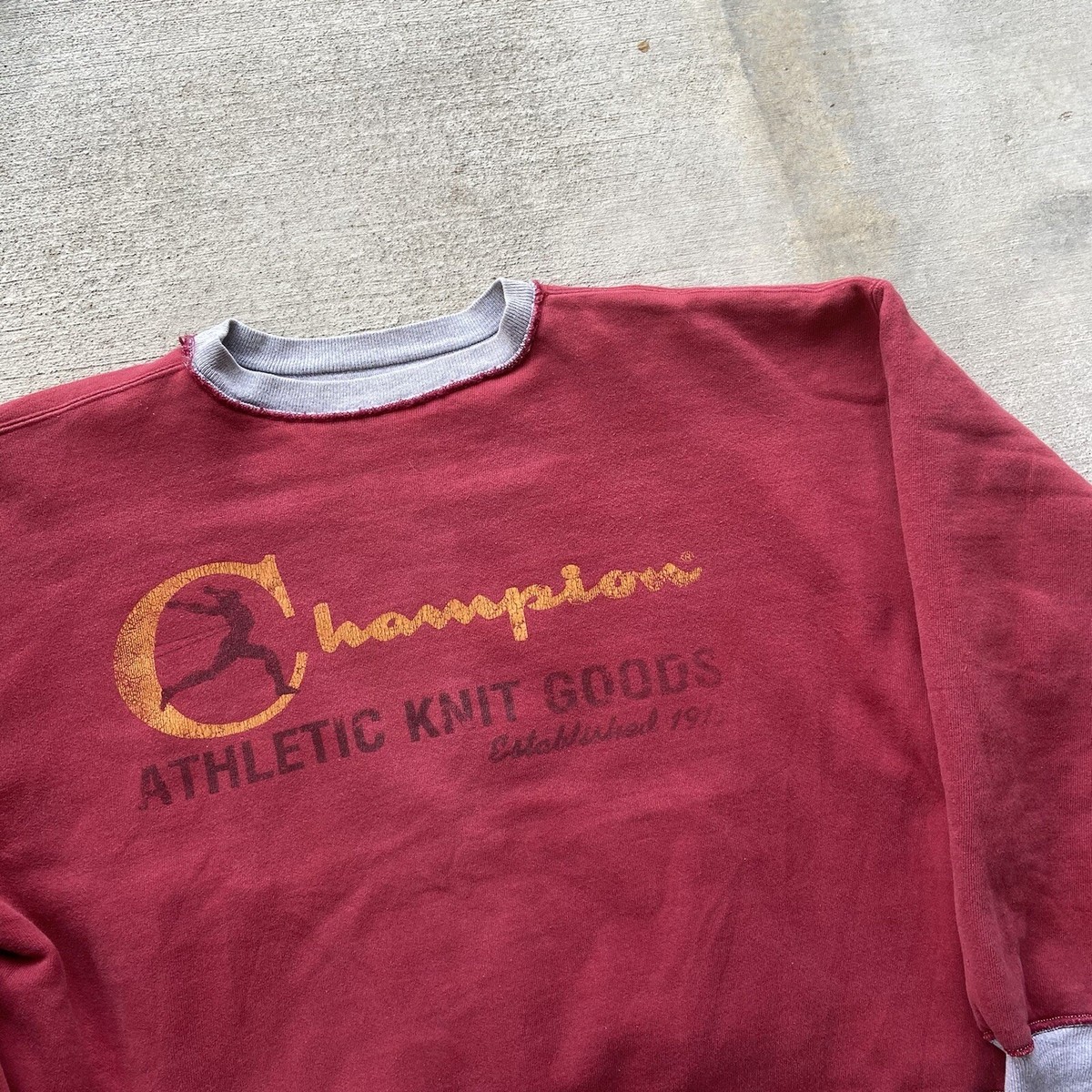 Vintage 90's Champion Double Face Sweatshirt 75th Vintage 90's Champion Double Face Sweatshirt 75th
