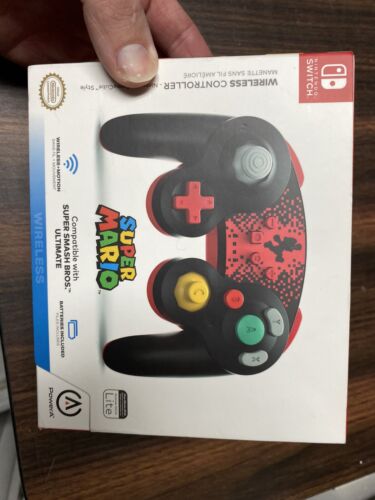 Official Nintendo Switch GameCube Style Wireless Controller [ Mario ] NEW -Rare - Picture 1 of 8