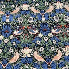 William Morris Strawberry Thief Printed 100%Cotton Fabric for Sewing DIY 43" BTY