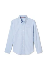 French Toast Boys' Long Sleeve Stretch Oxford School Shirt 2XL (18-20) Lt Blue