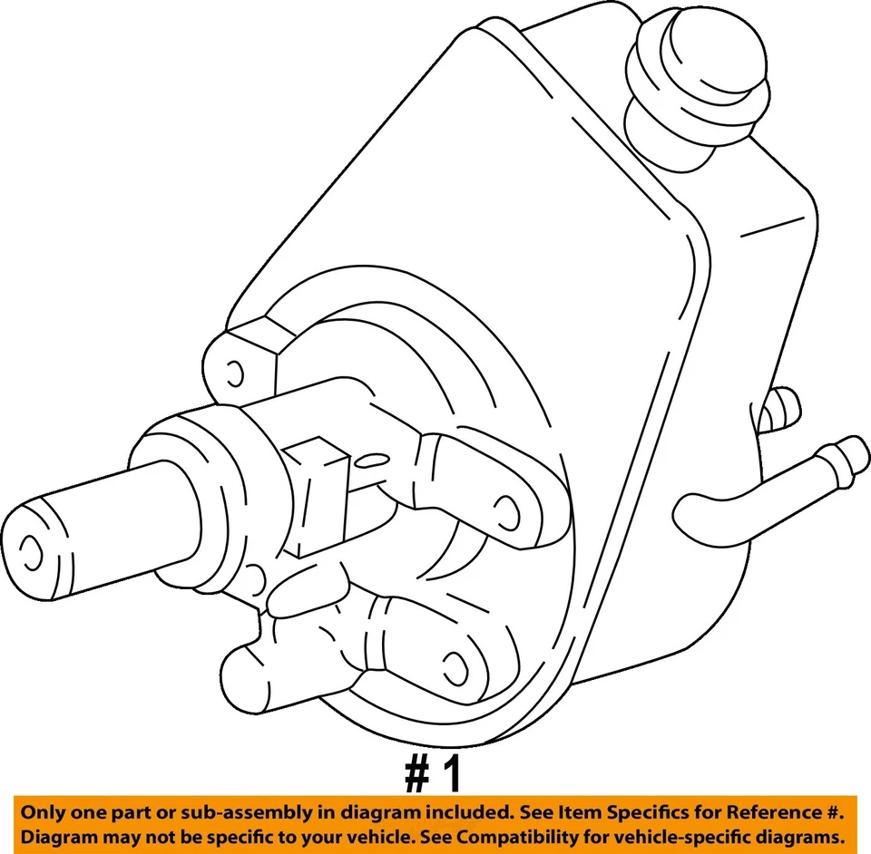 Used Power Steering Pump fits: 1999 Gmc Suburban 1500 w/o hydro-boost brakes Gra Foto 4 de 4