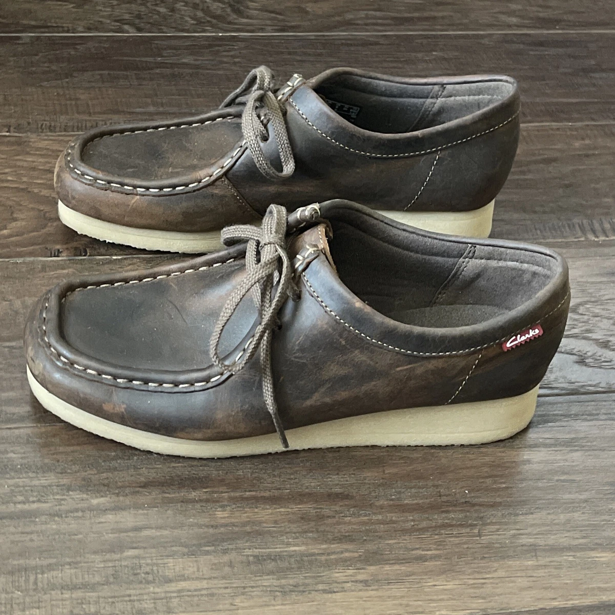 Women's clarks wallabees shop beeswax