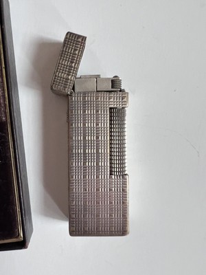 1970 s Dunhill Silver Filled Hobnail Rollagas Lighter