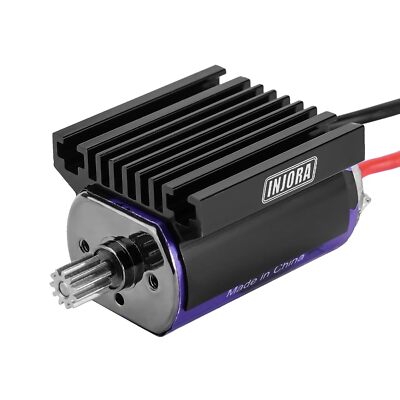 180 PRO Brushed 48T Motor with Stainless Steel Pinion and Aluminum Heat Sink ...