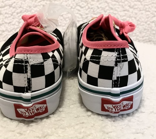 Kids Van's "Off The Wall" Girls Shoes Checkered Authentic Size 1.5 NIB - Picture 4 of 6
