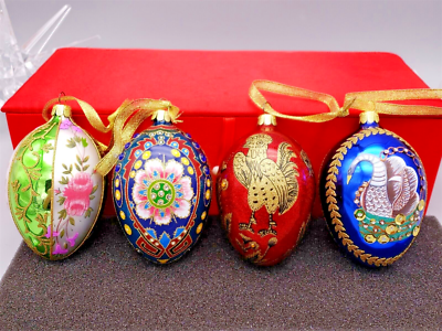 Joan Rivers Russian Style Egg Ornaments Set of 4 | eBay