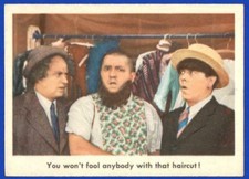 Three Stooges Vintage ungraded RARE CHECKLIST Card #64 1959