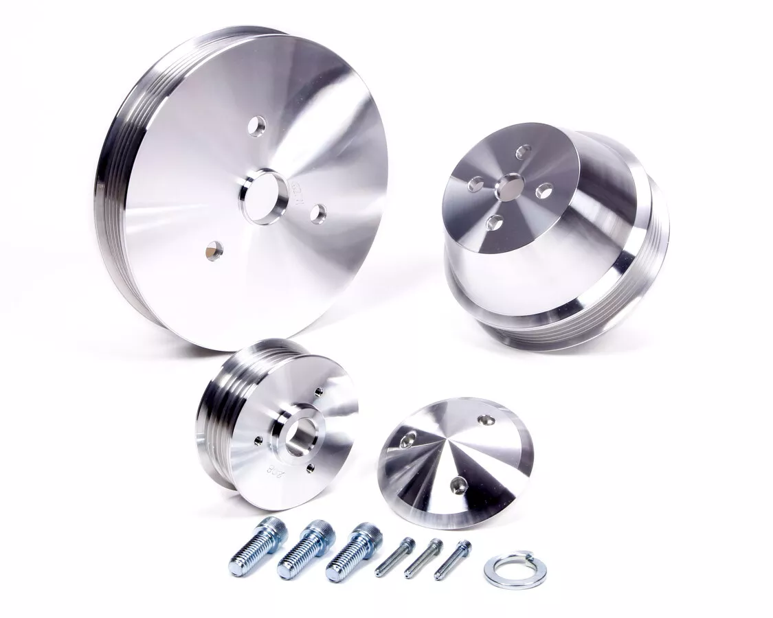March Performance Aluminum Sbc Serpentine Pulley Kit High Water
