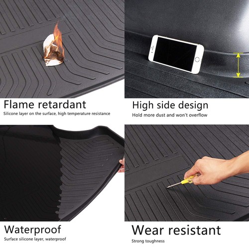 Trunk Mat Rear Cargo Liner Floor Mat All Weather For Nissan Rogue 2014-2020 - Picture 8 of 16
