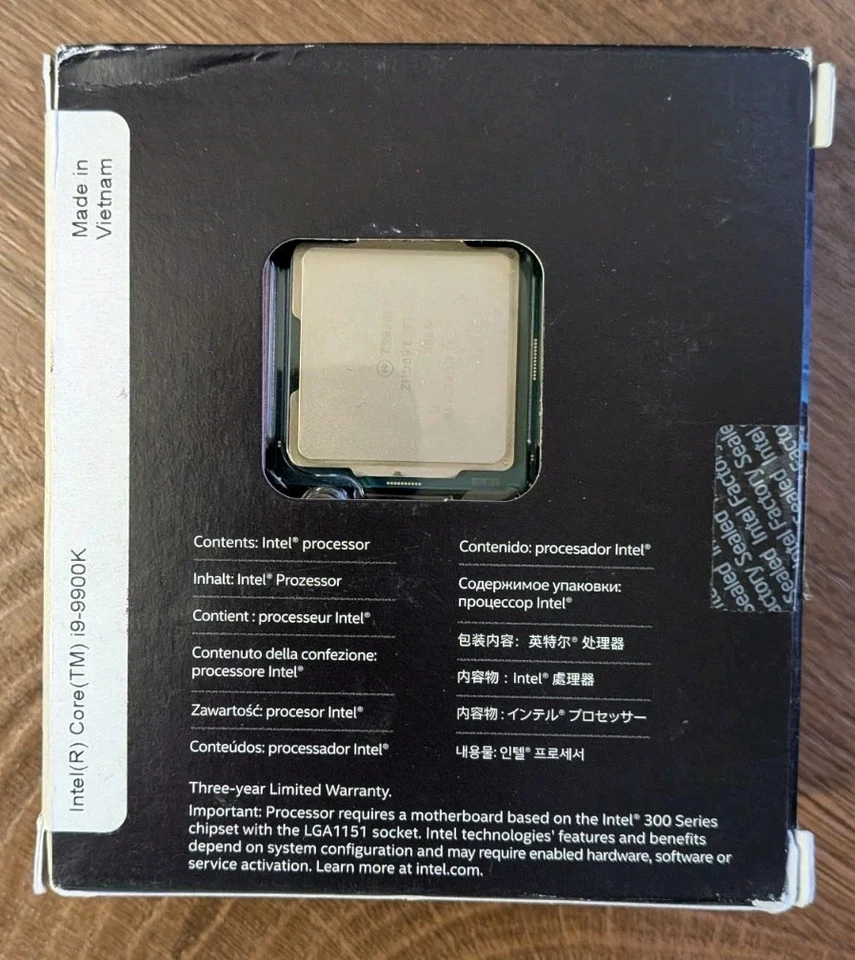 Intel Core i9-9900K 3.60GHz 8 Core 16 Thread LGA1151 - Image 2 of 4