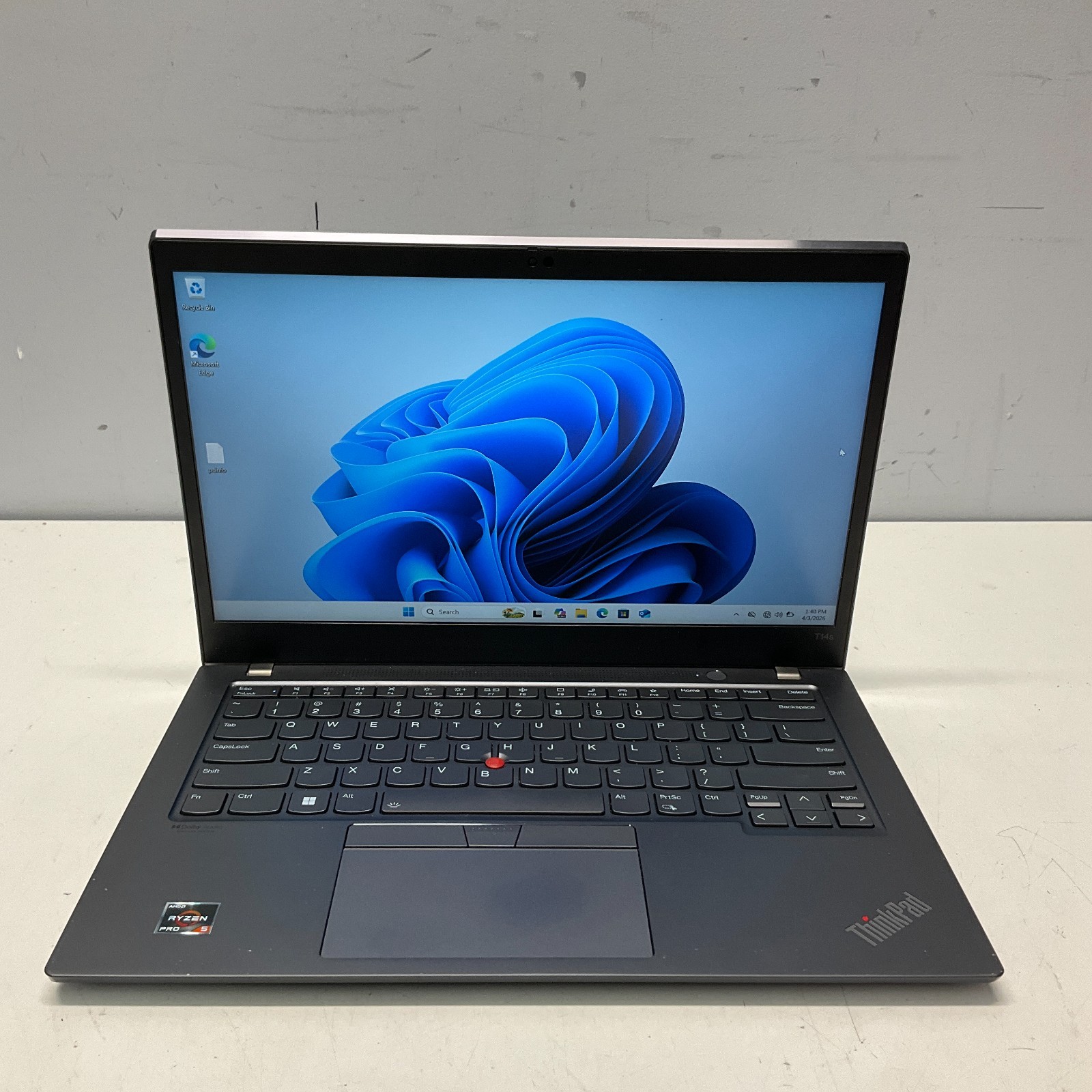 Lenovo ThinkPad T14s Gen 2a, 14-Inch Laptop, with RYZEN 5 PRO 5650U, 256 GB SSD (Solid State Drive), Windows 11 Pro