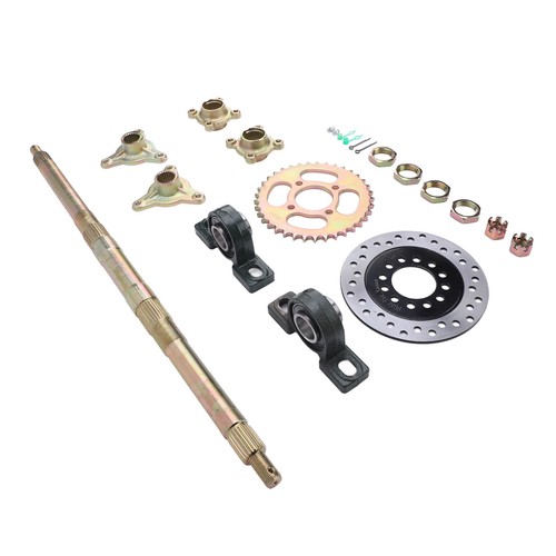 Go Kart Rear Axle Kit 24 Inch Heavy Duty Sprocket Brake Disc for 50-150cc ATVs - Picture 8 of 12
