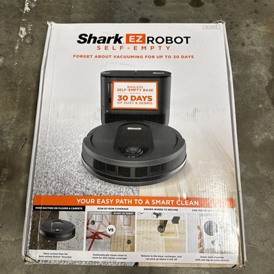 #ad Shark EZ Robot Vacuum Cleaner with Self Empty Base Dark Grey RV912S Open Box $189.99