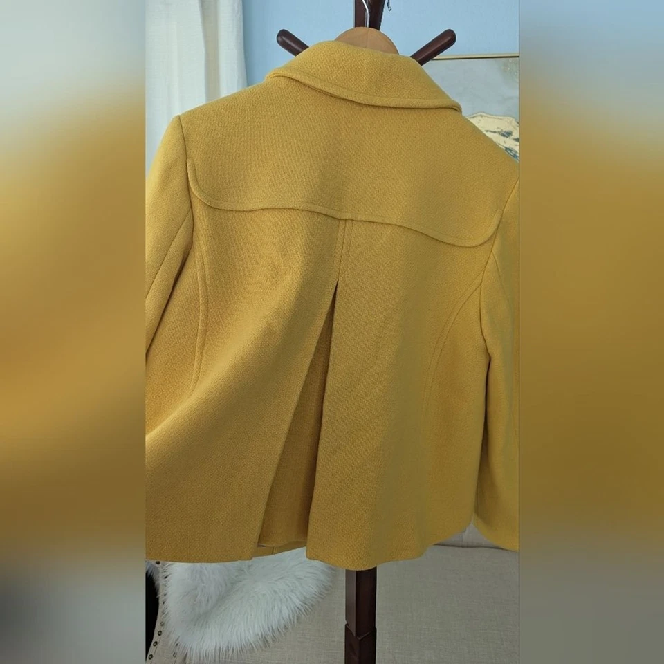 Шерстяная женская желтая блейзерная ткань TALBOTS сделано в Италии‎ размер 16p - Изображение 4 из 4