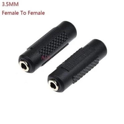 1pc Stereo 3.5mm Aux Female to Female 1/8'' Jack Audio Coupler Adapter Converter