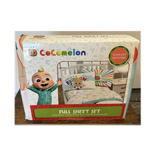 CoComelon Full Sheet Set Super Soft Microfiber Bedding JJ Kids TV Theme 4-Piece