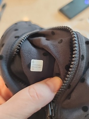 NWT Lululemon Define Jacket Nulu Flocked Flock Polka Dot Black