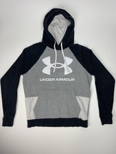 Under Armour Men's Cold Gear Pullover Hoodie Size Small Black/gray/white