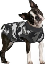Camo Dog Recovery Suit - Size: Small   Post Spay/Neuter   Anti-Lick/Wound Care