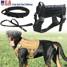 Tactical Dog Harness with Handle No pull Large Military Dog Vest US Working Dog