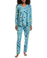 N Natori 2Pc Fleur Dragon Cozy Knit Pajama Set Women's