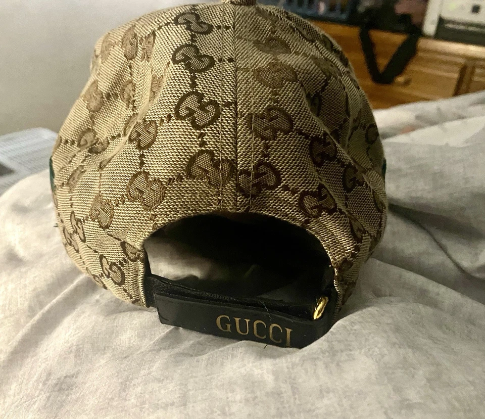 Gorra de béisbol Gucci Original GG de lona con rayas web unisex Foto 3 de 4