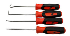 Snap-on Tools Orange Mini Soft Grip Instinct Awl Hook Pic Set Sgasa204co Usa New Snap-on Tools Orange Mini Soft Grip Instinct Awl Hook Pic Set Sgasa204co Usa New