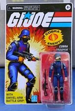 G.I.Joe Figure Pulse Exclusive Retro O-Ring Skystriker Haslab Cobra Trooper.