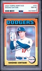 PSA 8 2024 Topps Heritage #371 Shohei Ohtani Los Angeles Dodgers NO RESERVE!